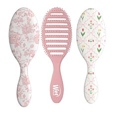 Wet Brush Ditsy Floral 3-piece Hair Brush Bundle