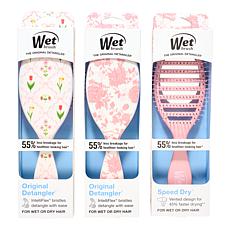 Wet Brush Ditsy Floral 3-piece Hair Brush Bundle