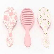 Wet Brush Ditsy Floral 3-piece Hair Brush Bundle