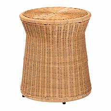 Wholesale Interiors bali and pari Caroline Rattan End Table -  Round
