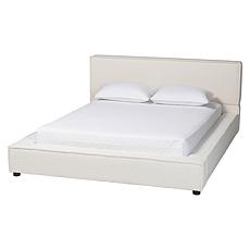 Wholesale Interiors Baxton Studio Bardia Fabric Queen Platform Bed