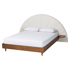 Wholesale Interiors Baxton Studio Bernice Cream Queen Bed