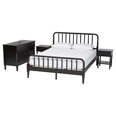 Wholesale Interiors Baxton Studio Braith Queen Set Nightstands