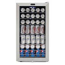 Whynter Beverage Refrigerator W/ Lock-Stainless Steel 120 Can Capacity