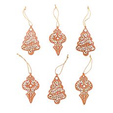 Winter Lane 4.5" Gingerbread Ornaments - Set of 6