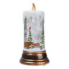 Winter Lane Winter Wonderland Glitter Candle