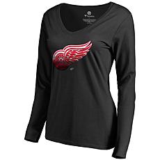 Women's Fanatics Branded Black Detroit Red Wings Midnight Mascot Lo...