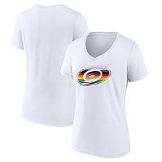 Women's Fanatics Branded White Carolina Hurricanes Team Pride Logo ...