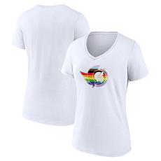 Women's Fanatics White Ottawa Senators Team Pride Logo V-Neck T-Shirt