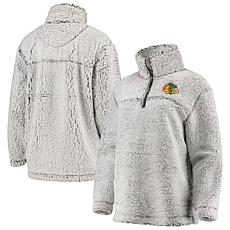 Women's G-III 4Her by Carl Banks Gray New York Islanders Sherpa Qua...