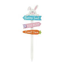 Wooden Easter Bunny Yard Stake