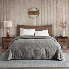 Woolrich Burlington Berber Grey Blanket - Full/Queen