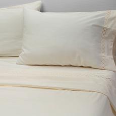 Wynne Home 100% Cotton Embroidered Sheet Set - Queen