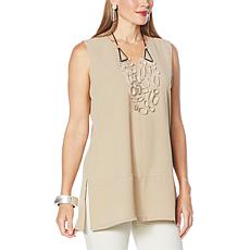 Wynne Layers Washed Crepe Sleeveless Tunic