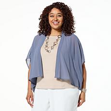 WynneCollection Dolman Sleeve Chiffon Shrug