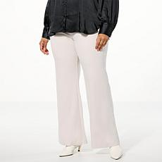 WynneCollection Occasion Ponte Knit Tuxedo Panel Pant