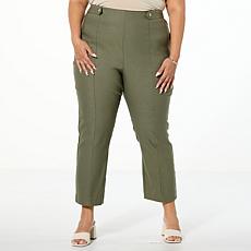 WynneCollection Polished FlatterFIT Slim Leg Cropped Pant