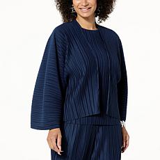WynneLayers Plisse Knit Kimono Shrug