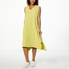 WynneLayers Summer Plisse Knit Sleeveless Dress