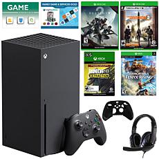 Xbox Series X Console with 4 Games and Accessories Bundle