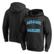 Men's Fanatics Black Miami Marlins Heart & Soul Fitted Pullover Hoodie
