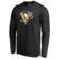 Men's Fanatics Black Pittsburgh Penguins Splatter Logo Long Sleeve ...