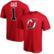 Men's Fanatics Branded Red New Jersey Devils #1 Dad T-Shirt