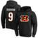 Men's Fanatics Joe Burrow Black Cincinnati Bengals Big & Tall Fleec...
