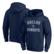 Men's Fanatics Navy Dallas Cowboys Victory Arch Team Fitted Pullove...
