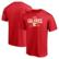 Men's Fanatics Red Calgary Flames Hometown Collection Push Ahead T-...
