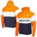 Men's New Era Navy Denver Broncos Colorblock Current Pullover Hoodie