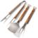 Officially Licensed MLB 3pc Classic Series BBQ Set - Cleveland Indians