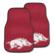 Officially Licensed NCAA University of Arkansas Carpet Car Mat 2Pc Set