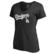 Women's Fanatics Black Los Angeles Dodgers Team Lockup V-Neck T-Shirt