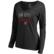 Women's Fanatics Black New Jersey Devils Graceful Long Sleeve V-Nec...