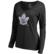 Women's Fanatics Black Toronto Maple Leafs Midnight Mascot Long Sle...