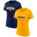Women's Fanatics Gold/Navy Nashville Predators Two-Pack Fan T-shirt...