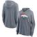 Women's Fanatics Heather Gray Denver Broncos Cozy Primary Pullover ...