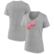 Women's Fanatics Heather Gray Detroit Red Wings Primary Logo Team V...