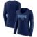Women's Fanatics Navy Tennessee Titans Wordmark Long Sleeve V-Neck ...