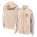 Women's Fanatics Tan New Orleans Saints Lounge Full-Snap Varsity Ja...