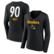 Women's Fanatics T.J. Watt Pittsburgh Steelers Black Team Wordmark ...