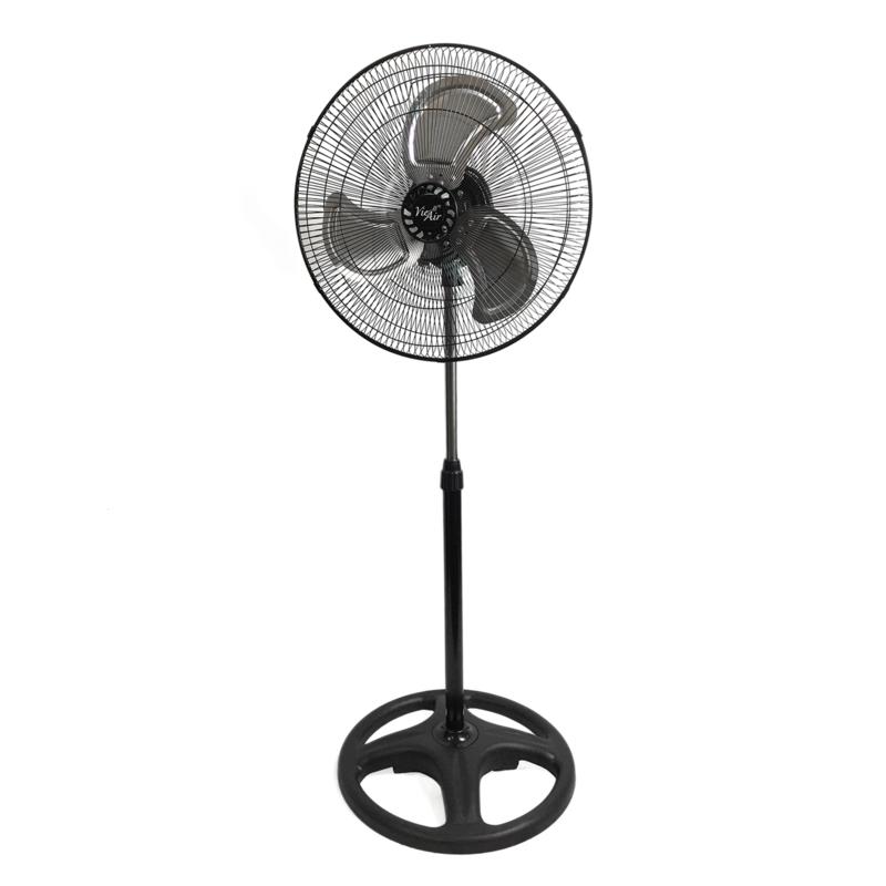 Vie Air 18 Inch Industrial Heavy Duty Pedestal Oscillating Metal Stand Fan 9241264 HSN