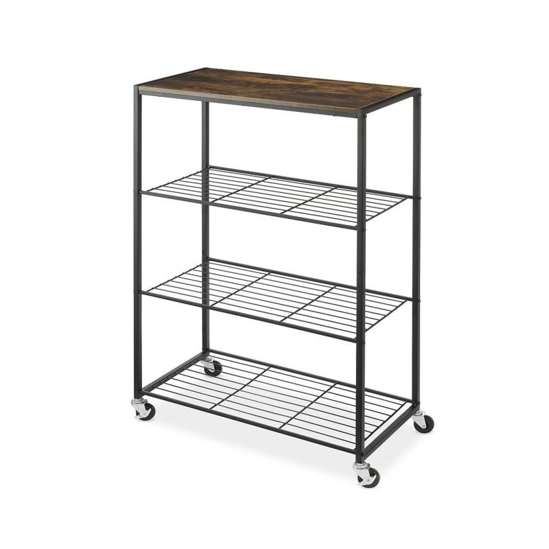 Whitmor Rolling 4Tier Storage Shelves 9414622 HSN