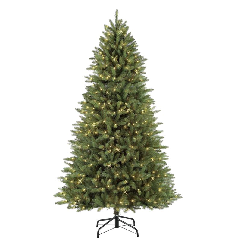 7 5 Narrow Franklin Fir Artificial Christmas Tree 600 Clear Lights 8877231 Hsn