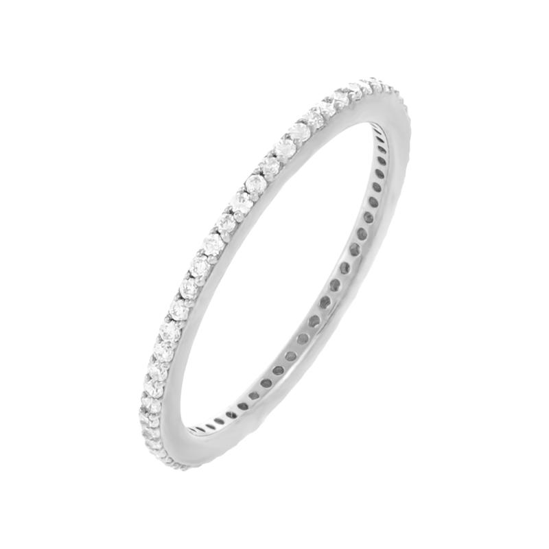 Sterling Silver CZ Band Sterling Silver CZ Band