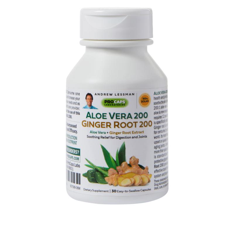 Aloe Vera 200 Ginger Root 200   30 Capsules   7590328