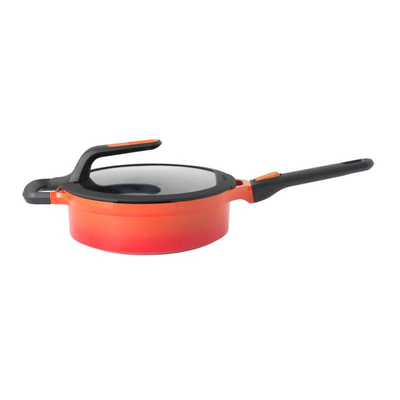 BergHOFF Gem 10" Cast Aluminum Non-Stick Covered Saute Pan