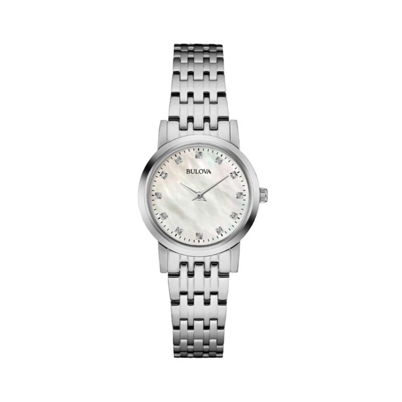 Bulova Women's Stainless Steel Diamond Marker Watch - 9134953 | HSN