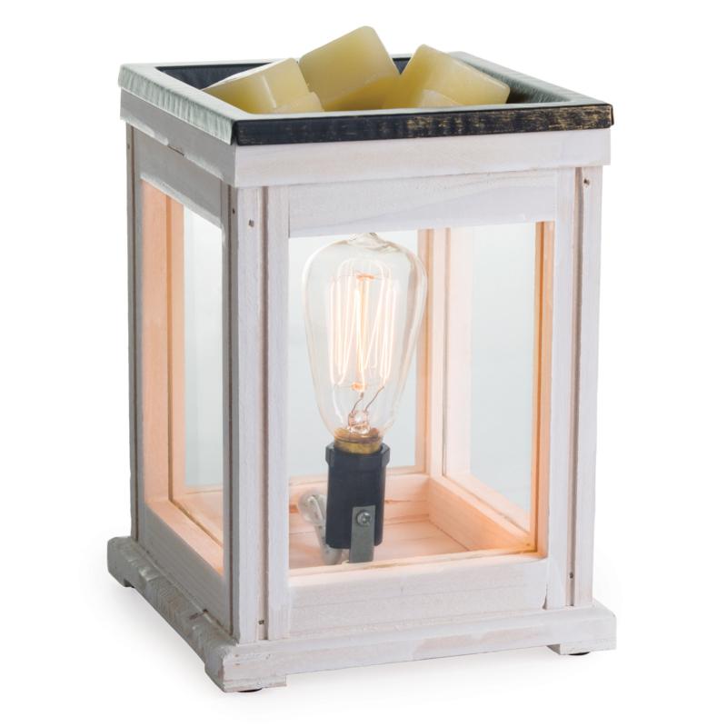 Candle Warmers Etc. Weathered White Vintage Bulb Wax Warmer 9953510 HSN